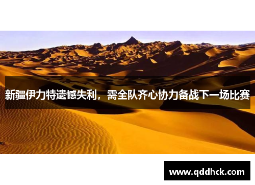 新疆伊力特遗憾失利，需全队齐心协力备战下一场比赛